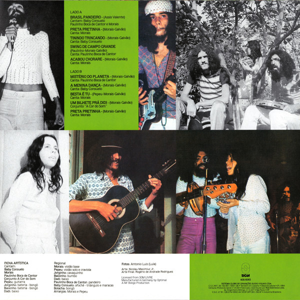 Os Novos Baianos - Acabou Chorare [Vinyl] | Mr Bongo (MRBLP128) - 3