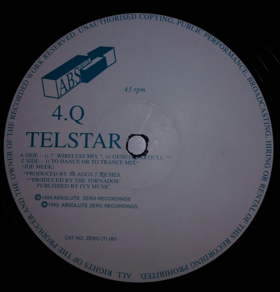 4.Q - Telstar | Absolute Zero (ZERO (T) 001) - 2