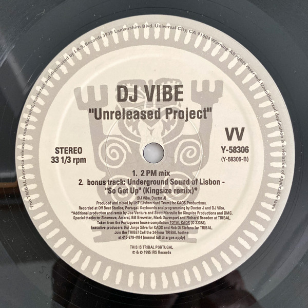 DJ Vibe - Unreleased Project | Tribal Portugal (Y-58306) - 2