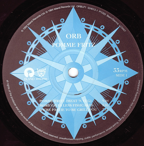 The Orb - Pomme Fritz | Island Records (ORBLP1) - 3