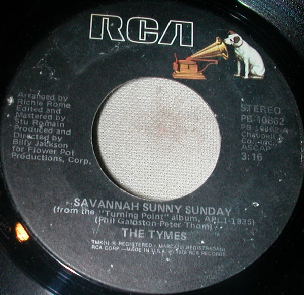 The Tymes - Savannah Sunny Sunday | RCA Victor (PB-10862)