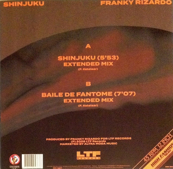 Franky Rizardo - Shinjuku | High Fashion Music (MS552) - 2