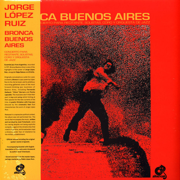 Jorge López Ruiz - Bronca Buenos Aires | Altercat Records (ALT019) Jorge López Ruiz - Bronca Buenos Aires | Altercat Records (ALT019)