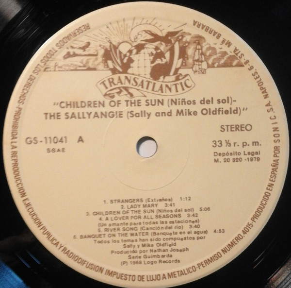 Sally Oldfield And Mike Oldfield - The Sallyangie - Children Of The Sun | Transatlantic Records (GS-11041) - 3 Sally Oldfield And Mike Oldfield - The Sallyangie - Children Of The Sun | Transatlantic Records (GS-11041) - 3