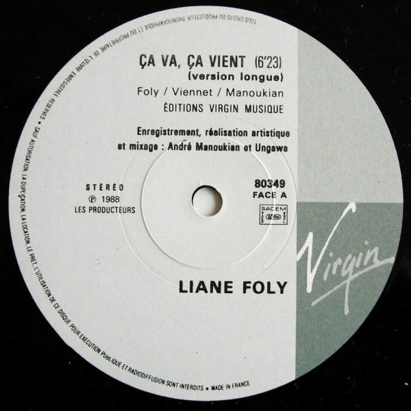 Liane Foly - Ça Va, Ça Vient | Virgin (80349)