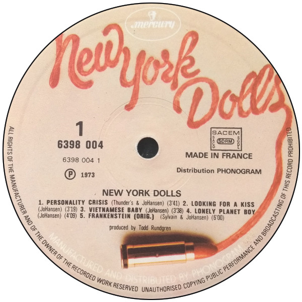 New York Dolls - New York Dolls | Mercury (6398 004) - 3