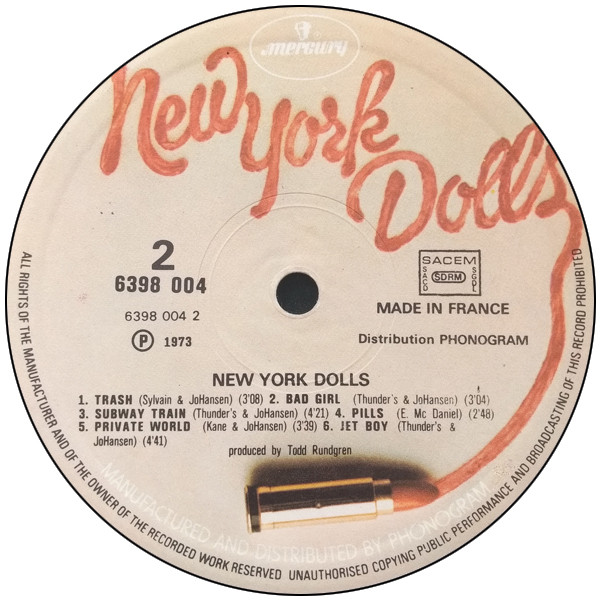 New York Dolls - New York Dolls | Mercury (6398 004) - 4