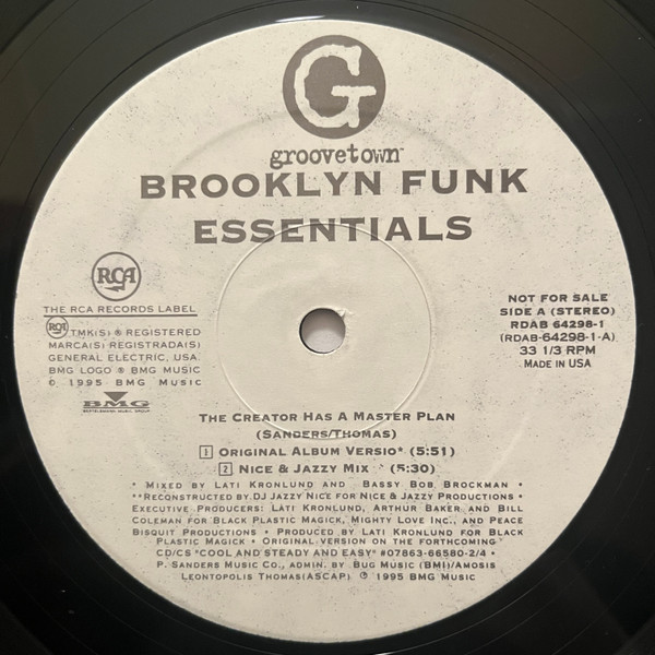 Brooklyn Funk Essentials - The Creator Has A Master Plan | RCA (RDAB 64298-1)