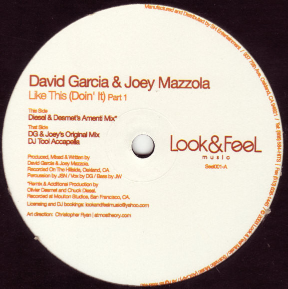 David Garcia & Joey Mazzola - Like This (Doin' It) | Look & Feel Music (SEEL001)