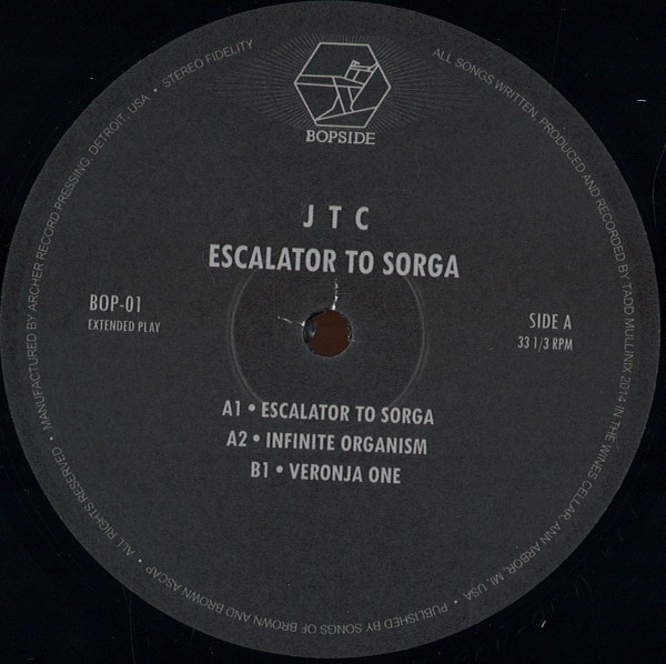 James T. Cotton - Escalator To Sorga | Bopside (BOP-01)