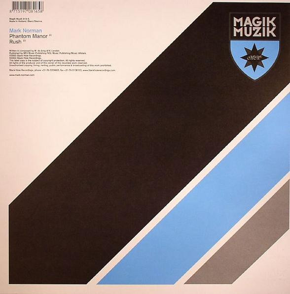 Mark Norman - Phantom Manor / Rush | Magik Muzik (Magik Muzik 816-5) - 2
