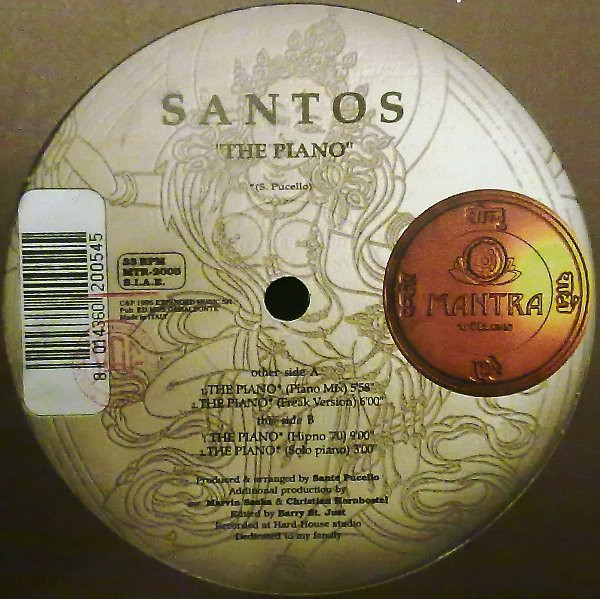 Santos - The Piano | Mantra Vibes (MTR 2005)
