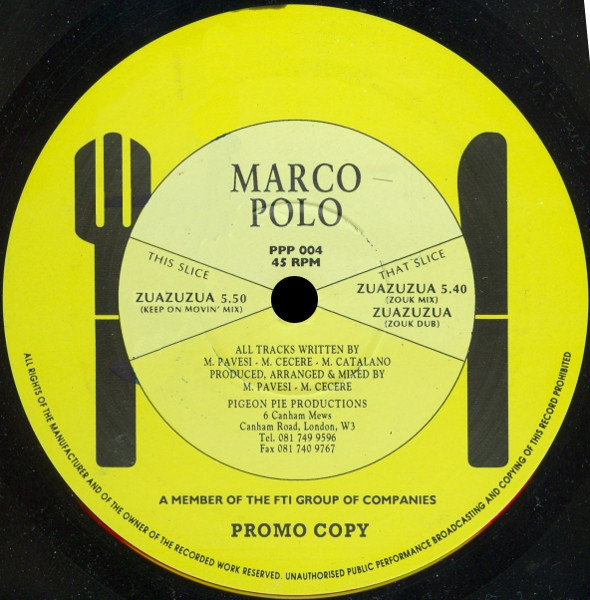 Marco Polo - Zuazuzua | Pigeon Pie Productions (PPP 004) - main Marco Polo - Zuazuzua | Pigeon Pie Productions (PPP 004) - main