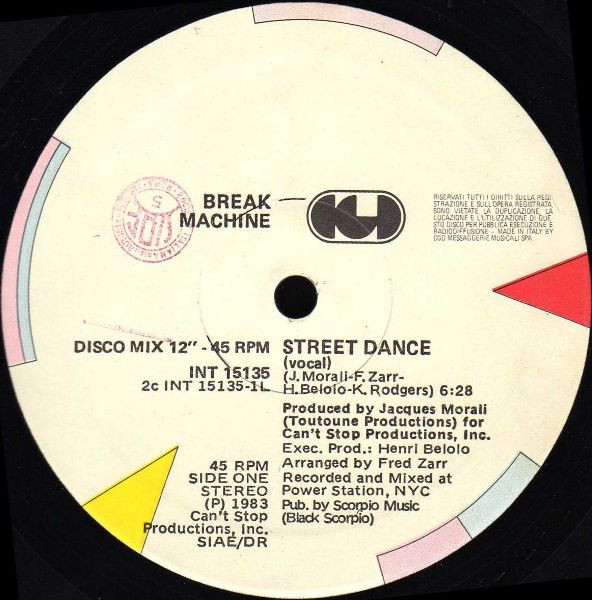 Break Machine - Street Dance | CGD (INT 15135)