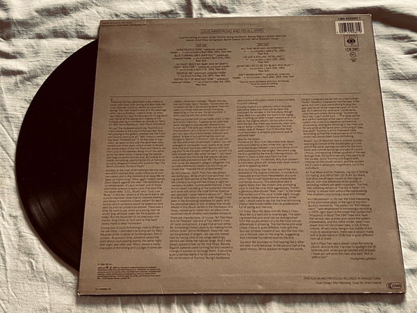 Louis Armstrong And His All-Stars - Satch Plays Fats | CBS (CBS 450980 1) - 2 Louis Armstrong And His All-Stars - Satch Plays Fats | CBS (CBS 450980 1) - 2