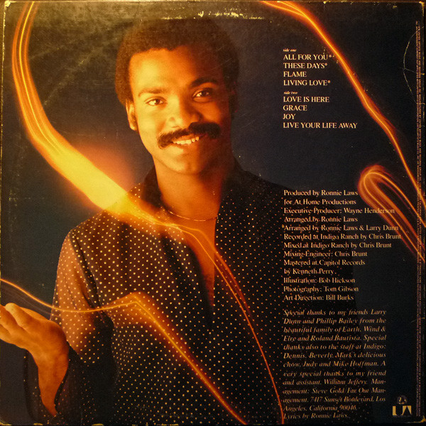 Ronnie Laws - Flame | United Artists Records (UA-LA881-H) - 2 Ronnie Laws - Flame | United Artists Records (UA-LA881-H) - 2