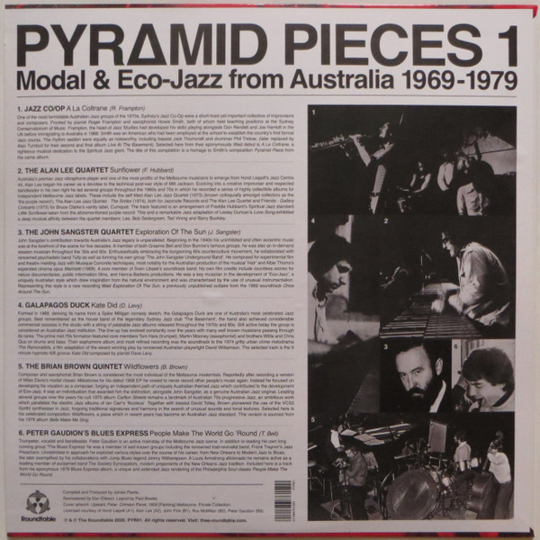 Various - Pyramid Pieces 1 (Modal & Eco-Jazz From Australia 1969-79) | The Roundtable (PYR01) - 2