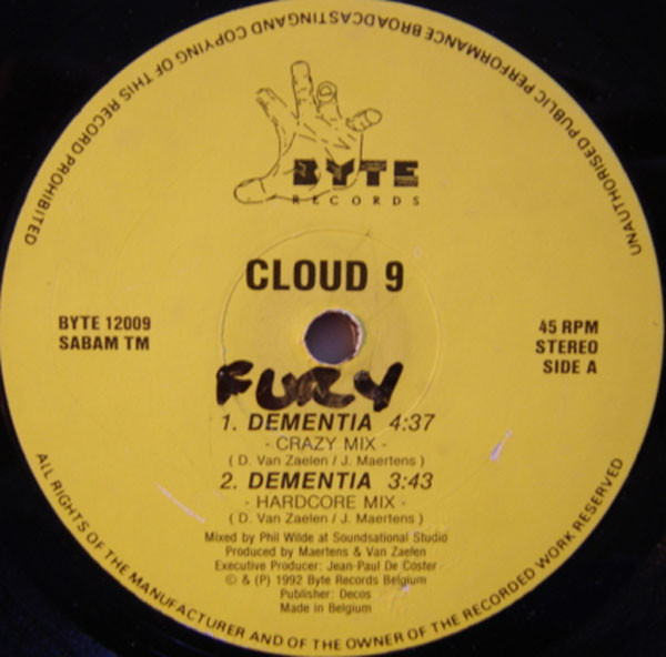 Cloud 9 - Dementia | Byte Records (BYTE 12009)
