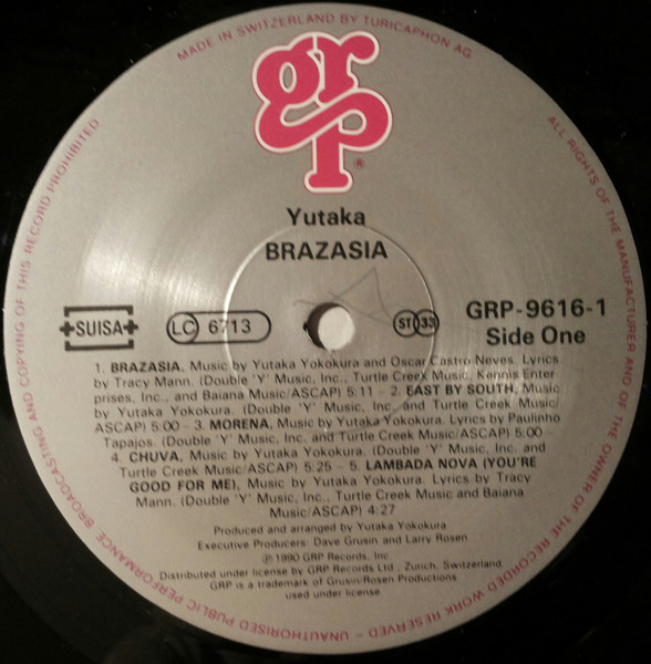 Yutaka Yokokura - Brazasia | GRP (GRP-9616-1) - 3