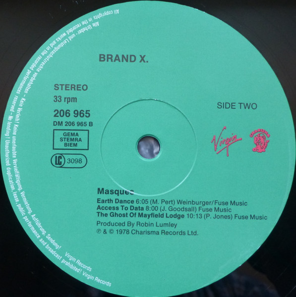 Brand X - Masques | Virgin (206 965) - 4