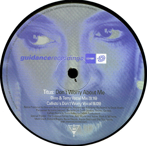 Titus - Don't Worry About Me | Guidance Recordings (GDR081) - 2