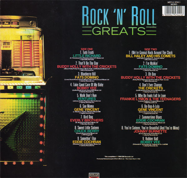 Various - Rock 'N' Roll Greats (Volume One) | Music For Pleasure (MFP 41 5744 1) - 2 Various - Rock 'N' Roll Greats (Volume One) | Music For Pleasure (MFP 41 5744 1) - 2