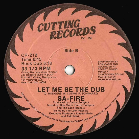 Sa-Fire - Let Me Be The One | Cutting Records (CR-212) - 4