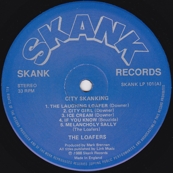 The Loafers - City Skanking | Skank Records (SKANK LP 101) - 3