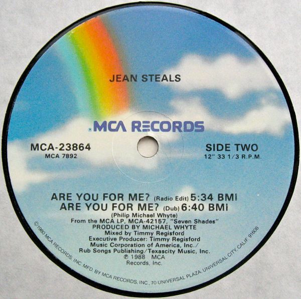 Jean Steals - Are You For Me? | MCA Records (MCA-23864)