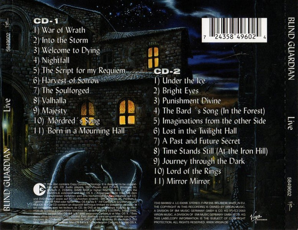 Blind Guardian - Live | Virgin (5849602) - 2 Blind Guardian - Live | Virgin (5849602) - 2