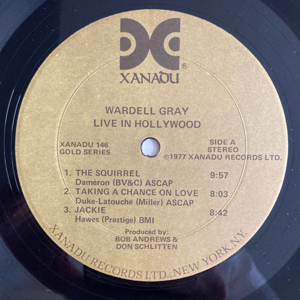 Wardell Gray - Live In Hollywood | Xanadu Records (146)