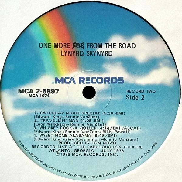 Lynyrd Skynyrd - One More From The Road | MCA Records (MCA2-6897) - 4