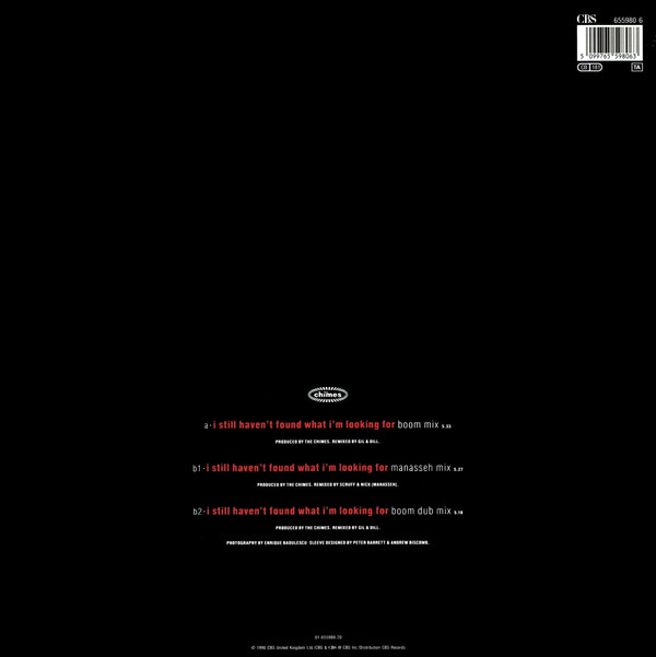 The Chimes - I Still Haven't Found What I'm Looking For | CBS (655980 6)