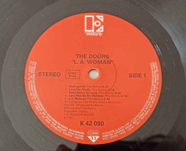 The Doors - L.A. Woman | Elektra (ELK 42 090) - 3
