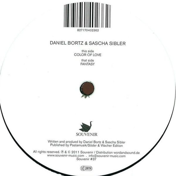 Daniel Bortz & Sascha Sibler - Color Of Love / Fantasy | Souvenir (Souvenir #37)