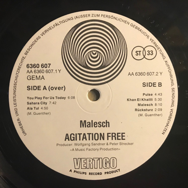 Agitation Free - معليش = Malesch | Vertigo (6360 607) - 6