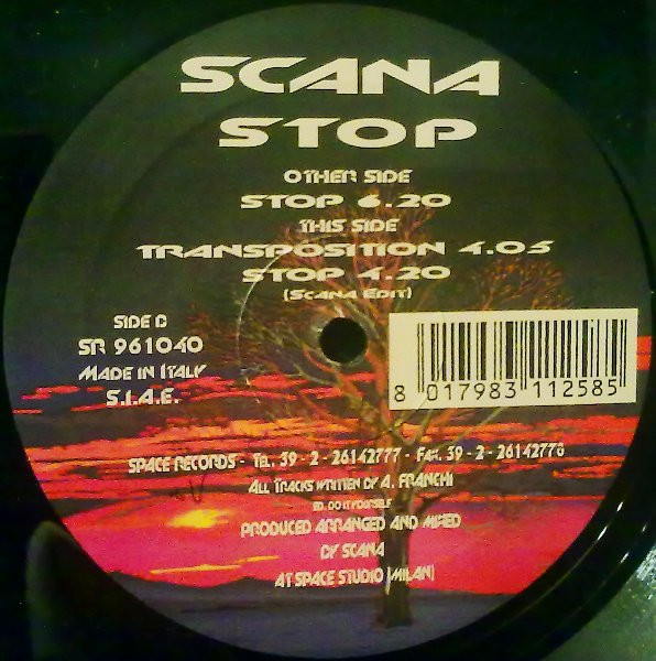 DJ Scana - Stop | Space Records (SR 961040) - 3