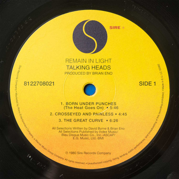 Talking Heads - Remain In Light | Sire (8122708021) - 3 Talking Heads - Remain In Light | Sire (8122708021) - 3