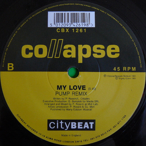 Collapse - My Love (Remix) | City Beat (CBX 1261) - 3