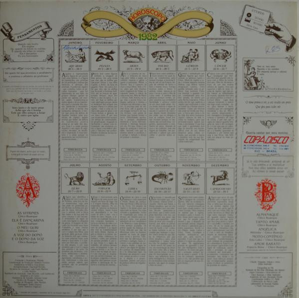 Chico Buarque - Almanaque | Ariola (201640) - 2