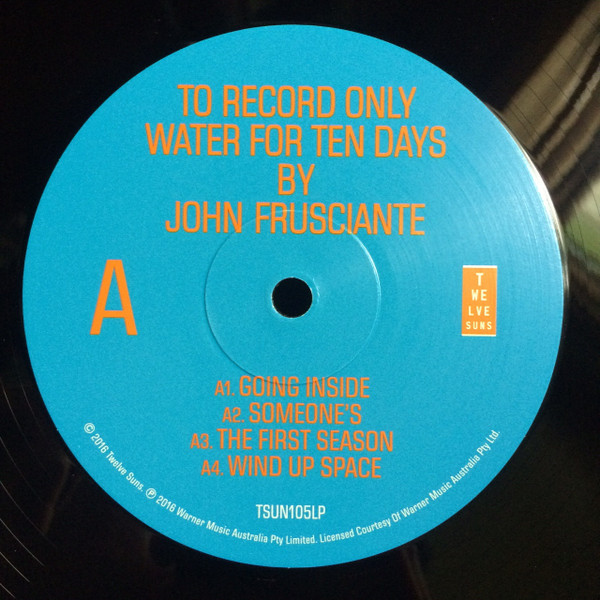 John Frusciante - To Record Only Water For Ten Days 2LP | Twelve Suns (TSUN105LP) - 3 John Frusciante - To Record Only Water For Ten Days 2LP | Twelve Suns (TSUN105LP) - 3