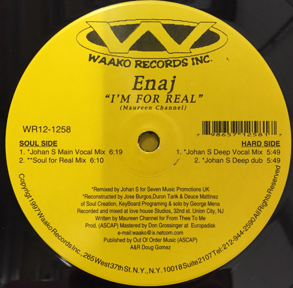 Enaj - I'm For Real | Waako Records (WR12-1258)