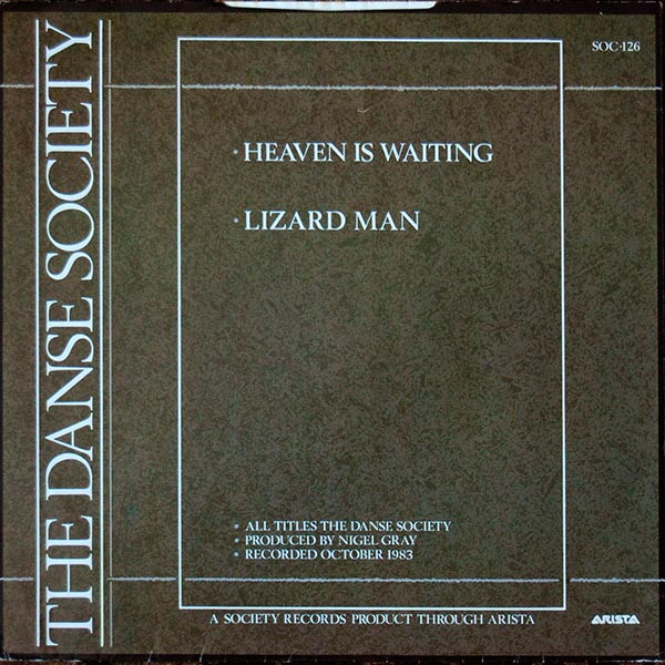 The Danse Society - Heaven Is Waiting | Society Records (SOC 126) - 2