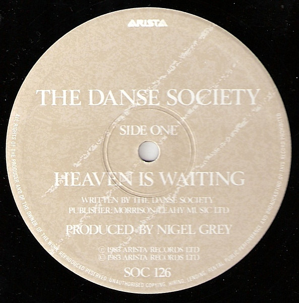The Danse Society - Heaven Is Waiting | Society Records (SOC 126) - 3