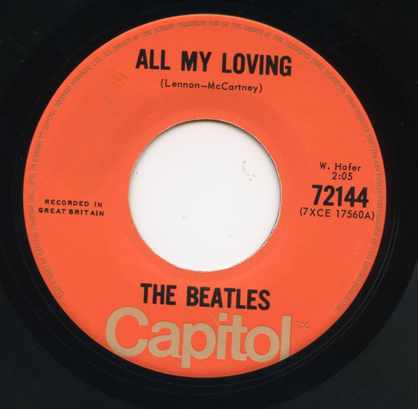 The Beatles - All My Loving | Capitol Records (72144)