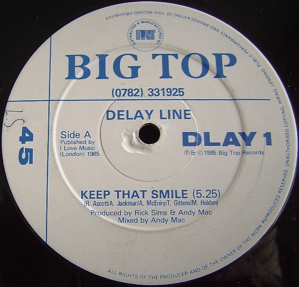 Delayline - Keep That Smile | Big Top Records (DLAY 1) - main Delayline - Keep That Smile | Big Top Records (DLAY 1) - main
