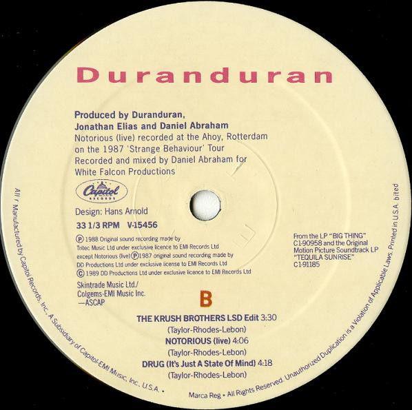 Duran Duran - Do You Believe In Shame? | Capitol Records (V-15456) - 4