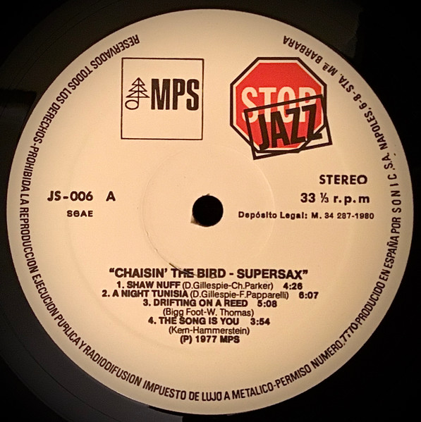 Supersax - Chasin' The Bird | CFE (JS-006 H) - 3