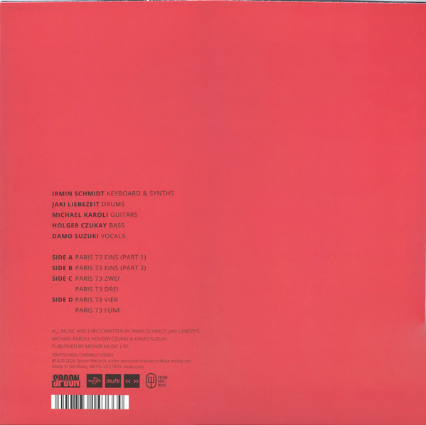 Can - Live In Paris 1973 | Spoon Records (SPOON66) - 2