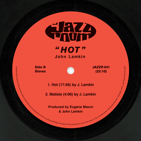 John Lamkin - Hot | Jazz Room Records (JAZZR 041) - 4